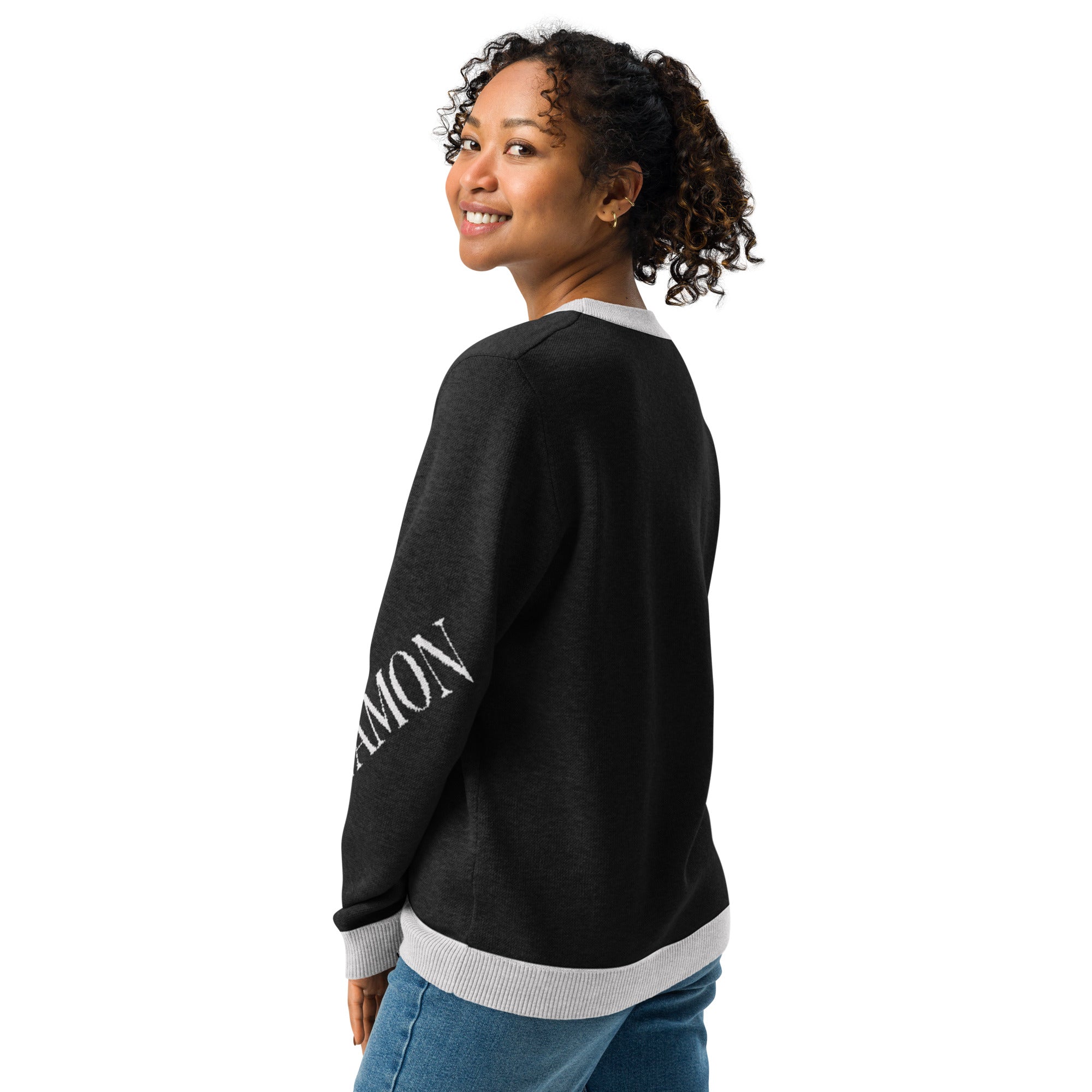 K Knitted Crew Neck Sweater