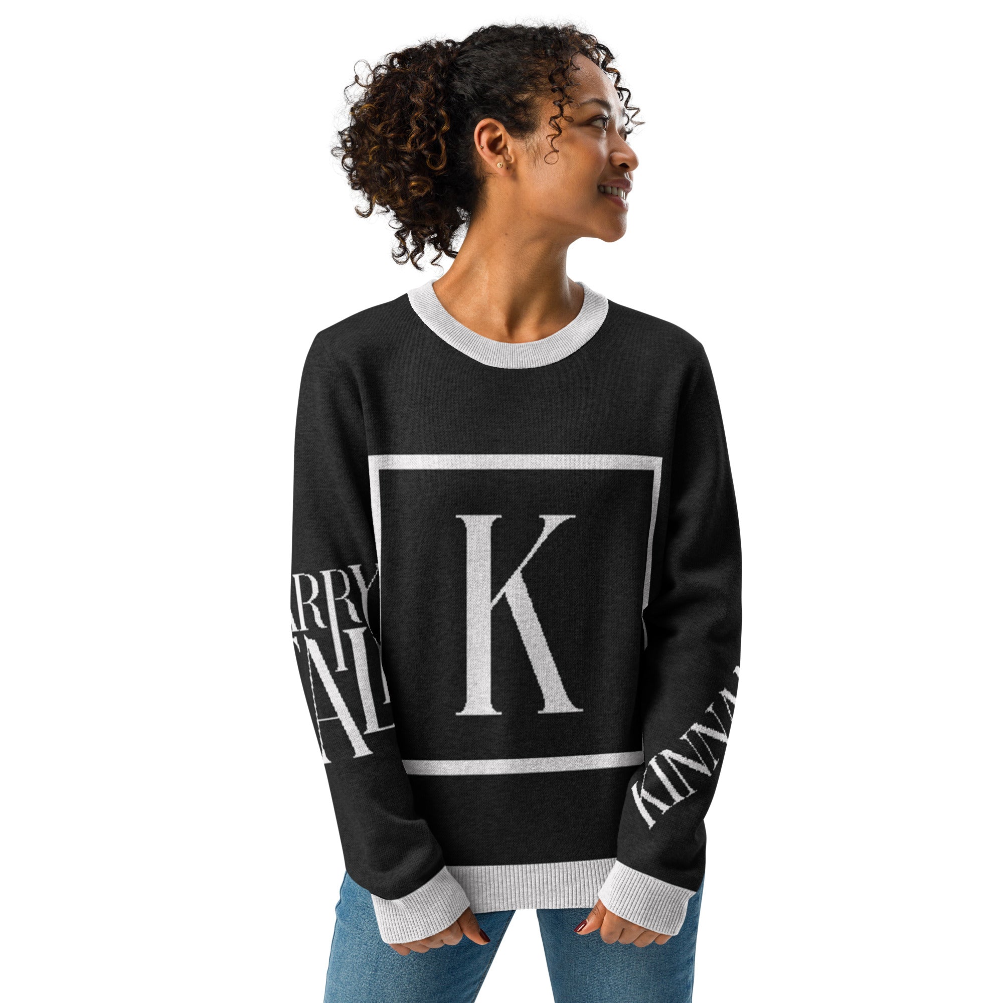 K Knitted Crew Neck Sweater