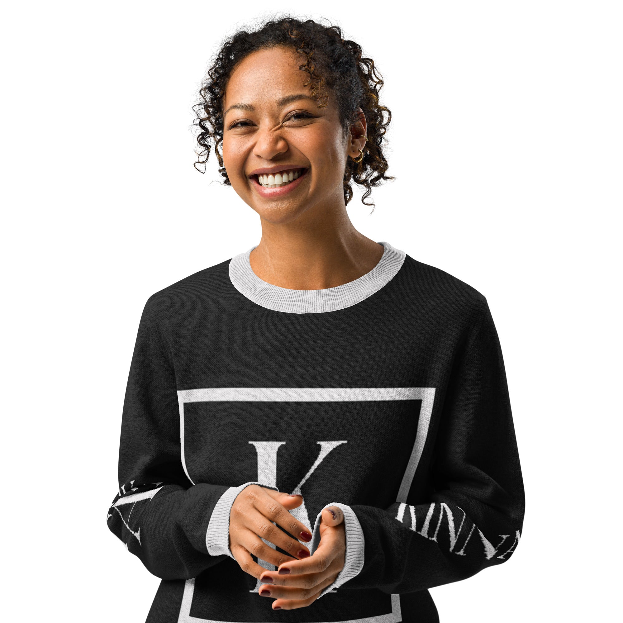 K Knitted Crew Neck Sweater